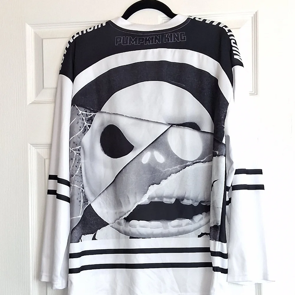 Disney The Nightmare Before Christmas Jack The Pumpkin King Hockey Jersey - Picture 2 of 3